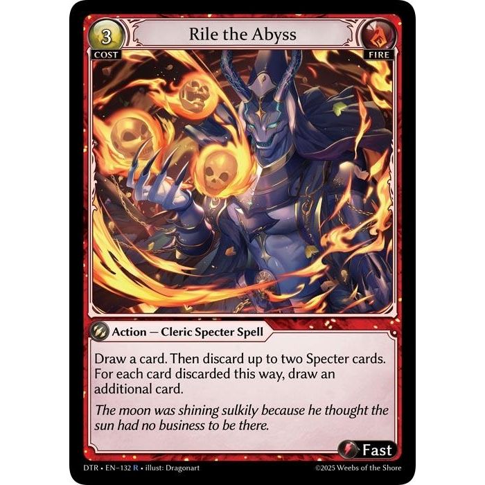 Image for Rile the Abyss (132) (Distorted Reflections) - Grand Archive TCG