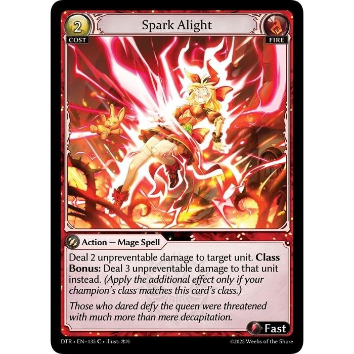 Image for Spark Alight (135) (Distorted Reflections) - Grand Archive TCG