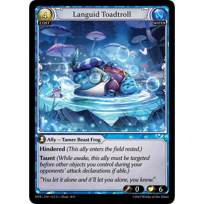 Image for Languid Toadtroll (153) (Distorted Reflections) - Grand Archive TCG