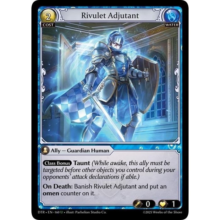 Image for Rivulet Adjutant (160) (Distorted Reflections) - Grand Archive TCG