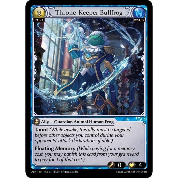 Image for Throne-Keeper Bullfrog (166) (Distorted Reflections) - Grand Archive TCG