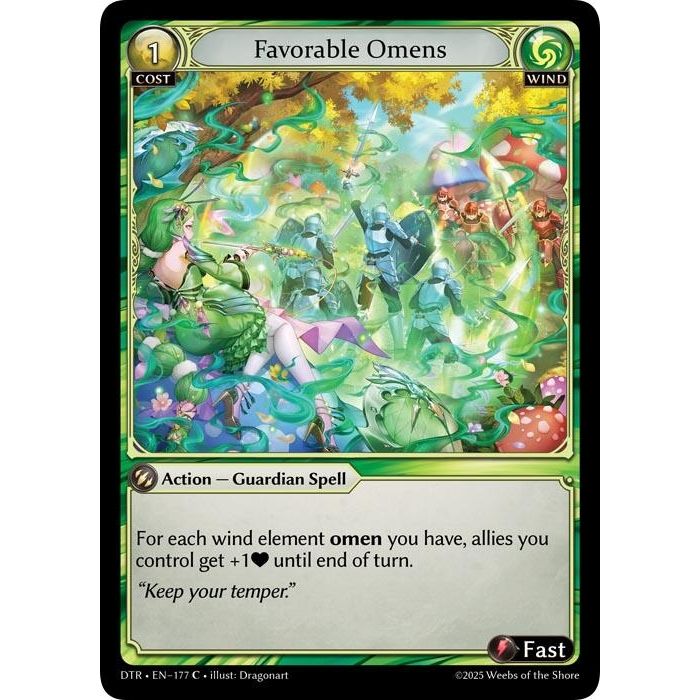 Image for Favorable Omens (177) (Distorted Reflections) - Grand Archive TCG