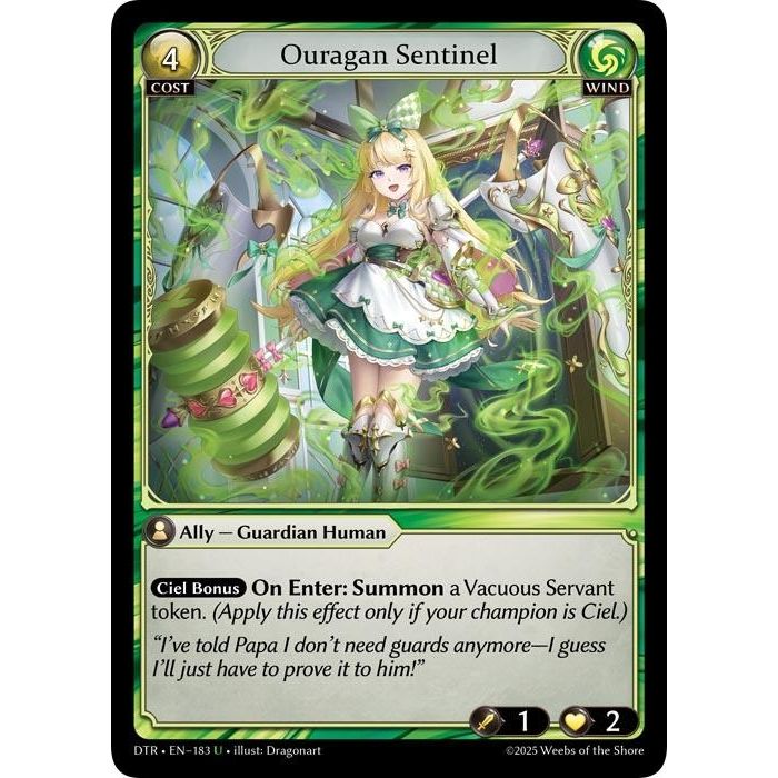 Image for Ouragan Sentinel (183) (Distorted Reflections) - Grand Archive TCG