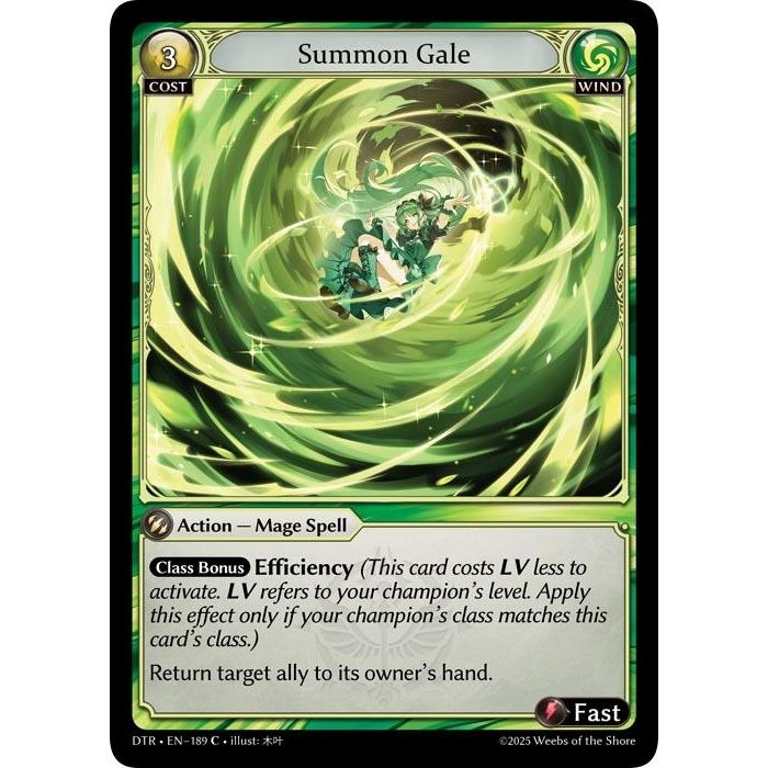 Image for Summon Gale (189) (Distorted Reflections) - Grand Archive TCG