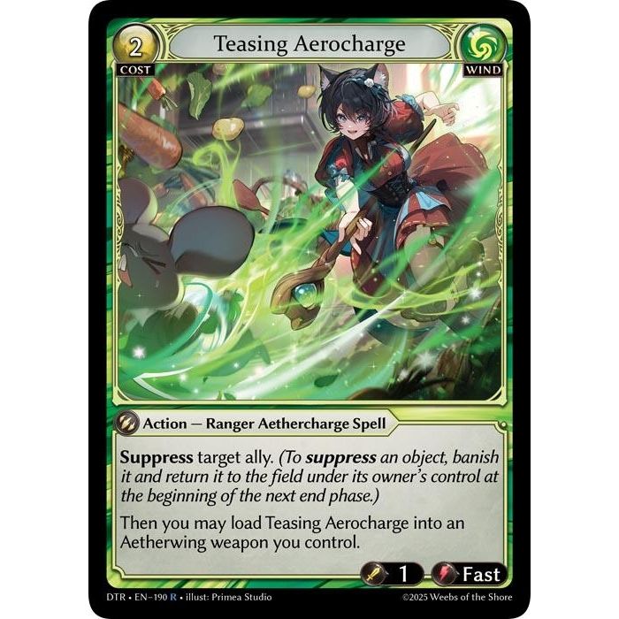 Image for Teasing Aerocharge (190) (Distorted Reflections) - Grand Archive TCG