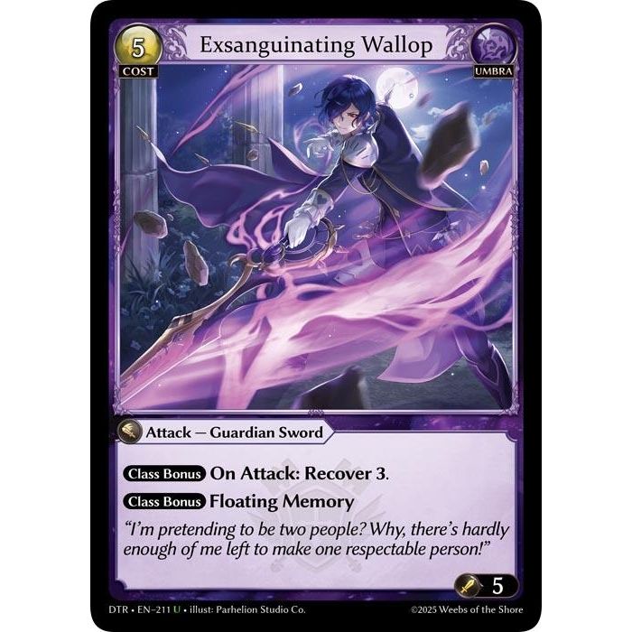 Image for Exsanguinating Wallop (211) (Distorted Reflections) - Grand Archive TCG