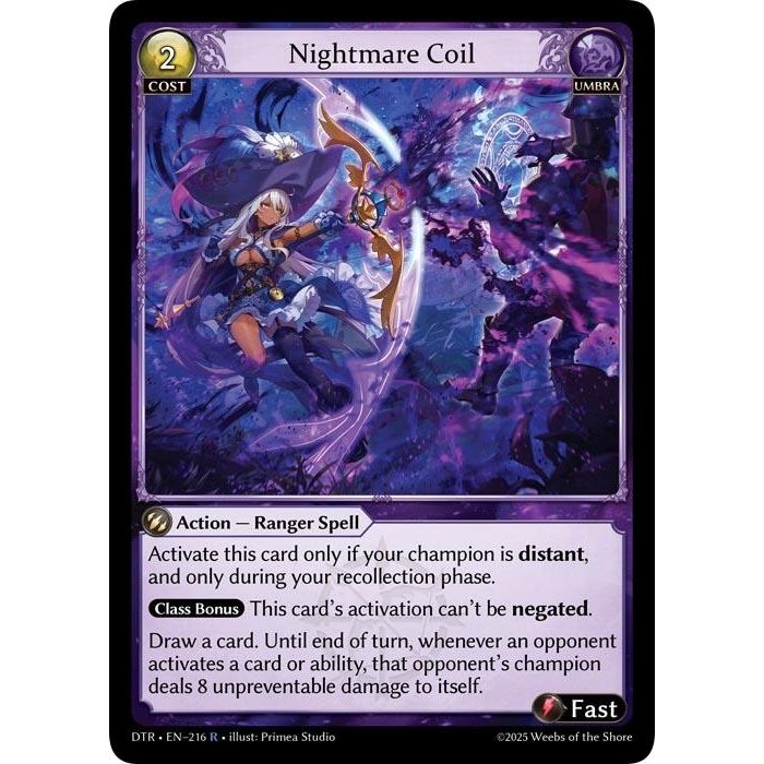 Image for Nightmare Coil (216) (Distorted Reflections) - Grand Archive TCG
