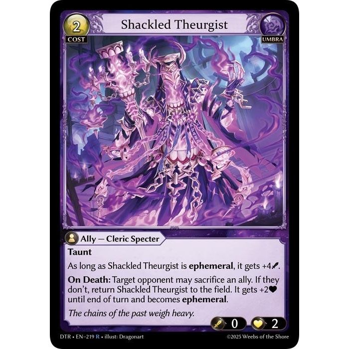 Image for Shackled Theurgist (219) (Distorted Reflections) - Grand Archive TCG