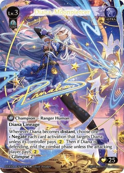 Image for Diana, Moonpiercer (CSR) (8) (Distorted Reflections Starter Decks) (DTRSD) - Grand Archive TCG