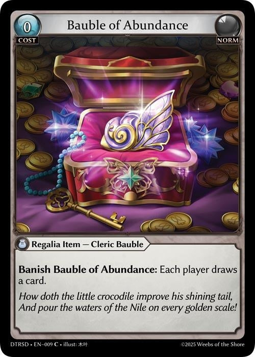 Image for Bauble of Abundance (9) (Distorted Reflections Starter Decks) (DTRSD) - Grand Archive TCG