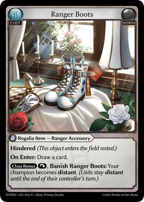 Image for Ranger Boots (16) (Distorted Reflections Starter Decks) (DTRSD) - Grand Archive TCG