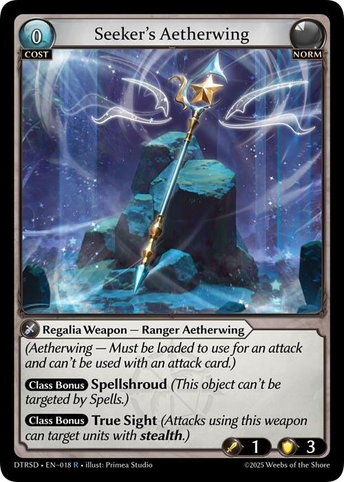 Image for Seeker's Aetherwing (18) (Distorted Reflections Starter Decks) (DTRSD) - Grand Archive TCG