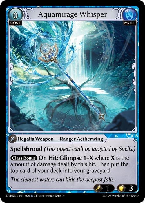 Image for Aquamirage Whisper (20) (Distorted Reflections Starter Decks) (DTRSD) - Grand Archive TCG