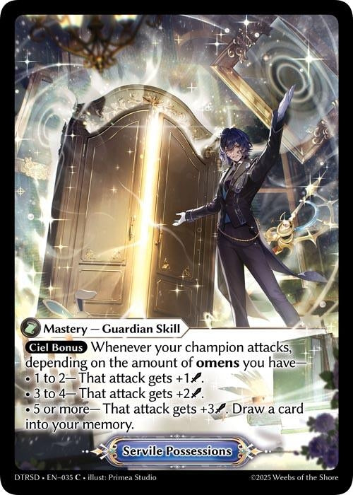 Image for Servile Possessions (35) (Distorted Reflections Starter Decks) (DTRSD) - Grand Archive TCG