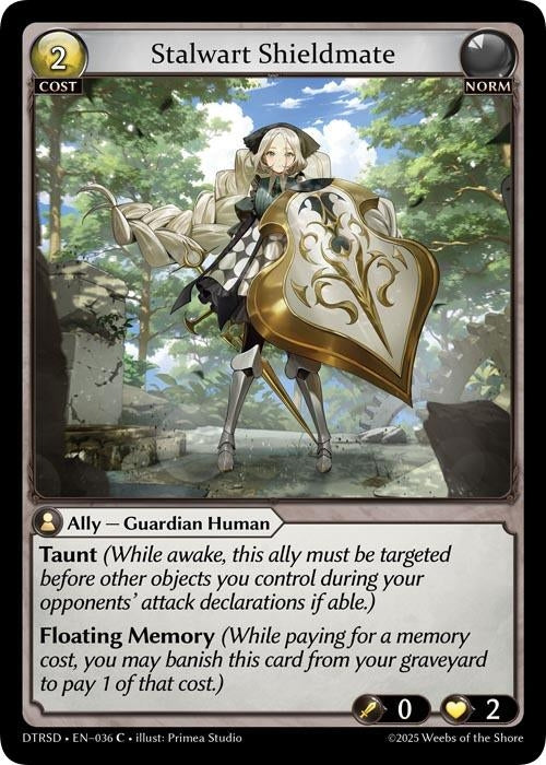 Image for Stalwart Shieldmate (36) (Distorted Reflections Starter Decks) (DTRSD) - Grand Archive TCG