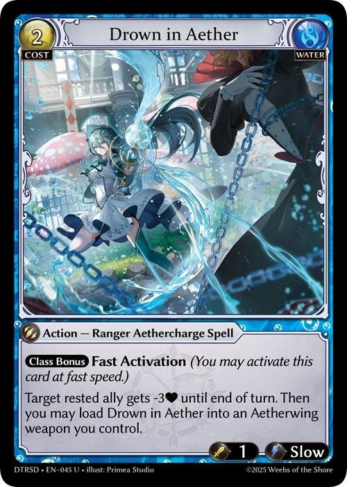 Image for Drown in Aether (45) (Distorted Reflections Starter Decks) (DTRSD) - Grand Archive TCG