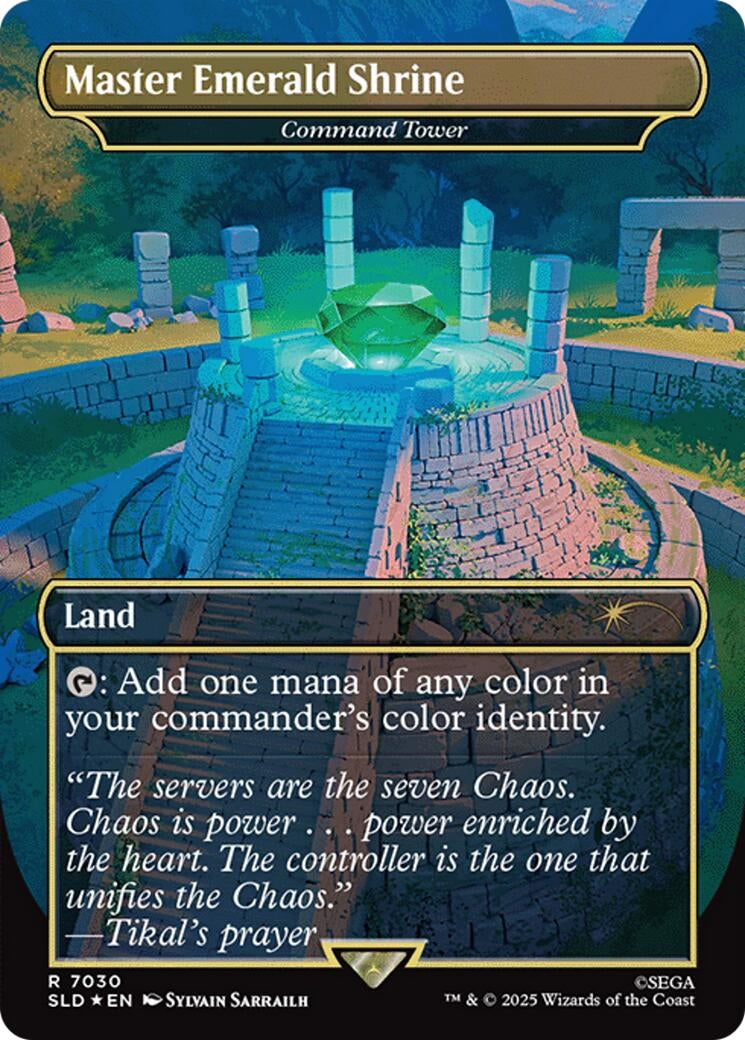 Master Emerald Shrine - Command Tower (7030) (Rainbow Foil) (7030) (Secret Lair Drop Series)