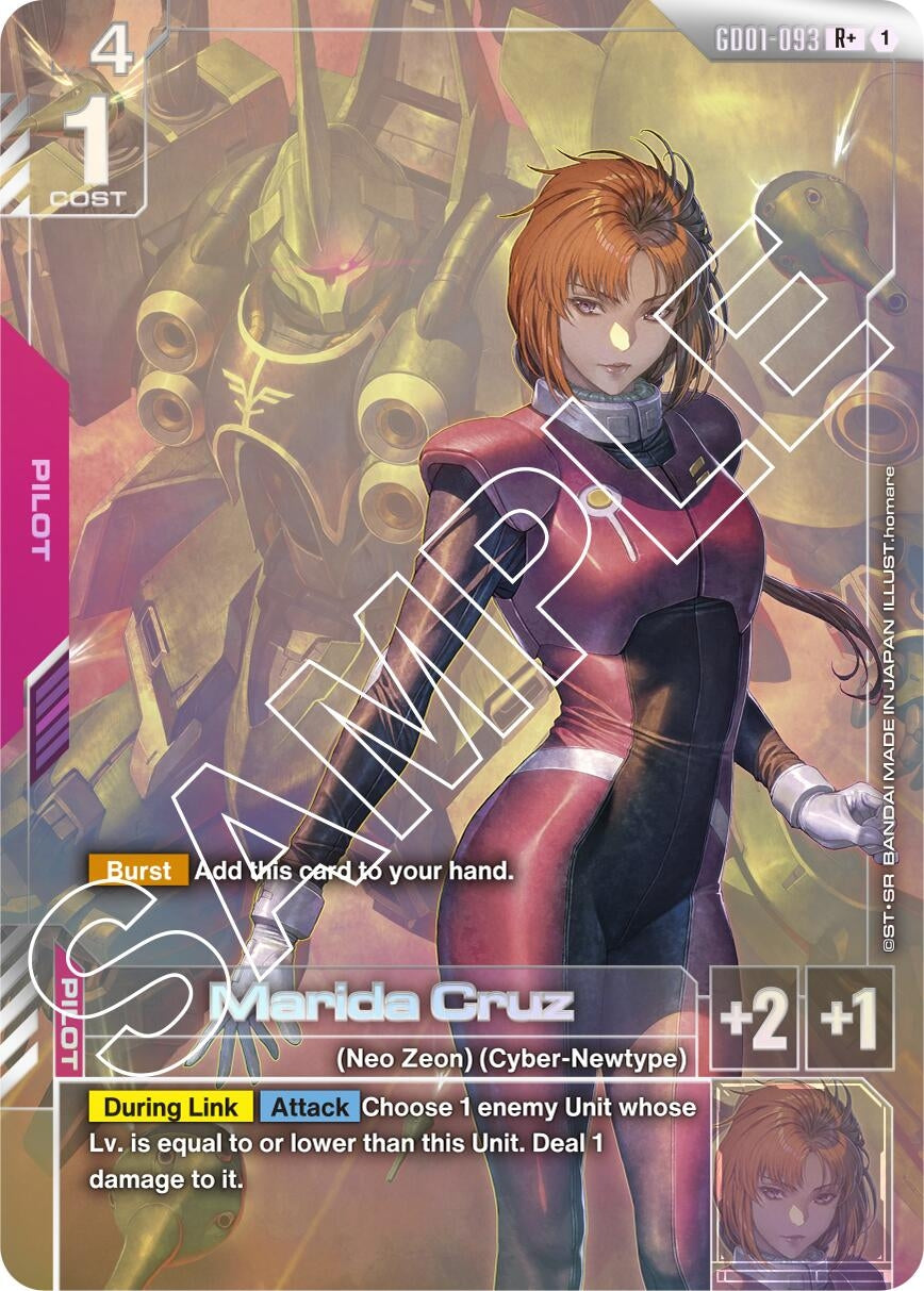 Image for Marida Cruz (R+) (GD01-093) (Newtype Rising) (GD01) - Gundam Card Game