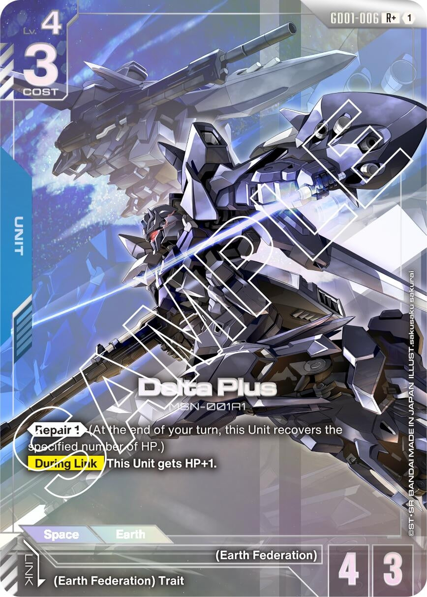 Image for Delta Plus (R+) (GD01-006) (Newtype Rising) (GD01) - Gundam Card Game