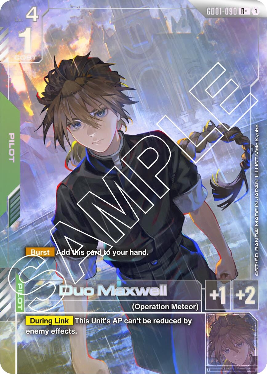 Image for Duo Maxwell (R+) (GD01-090) (Newtype Rising) (GD01) - Gundam Card Game