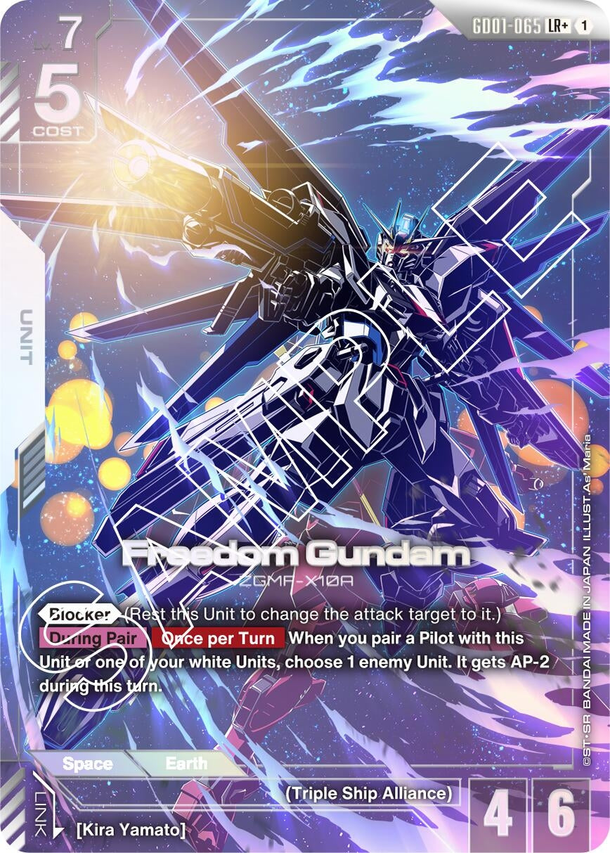Image for Freedom Gundam (LR+) (GD01-065) (Newtype Rising) (GD01) - Gundam Card Game