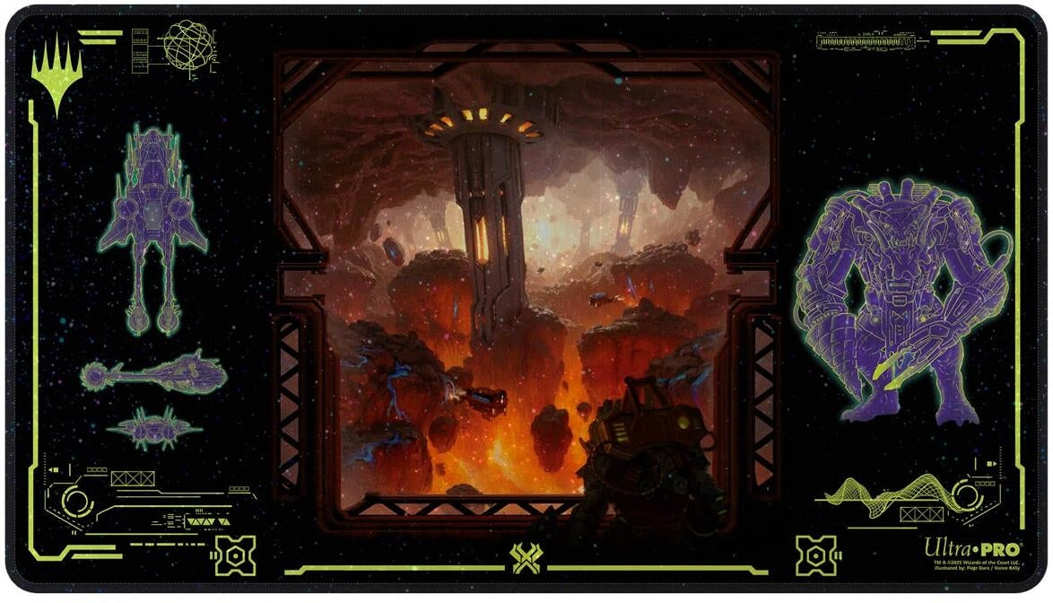 Image for Edge of Eternities Holofoil Playmat - Red Mythic for Magic: The Gathering - Playmats