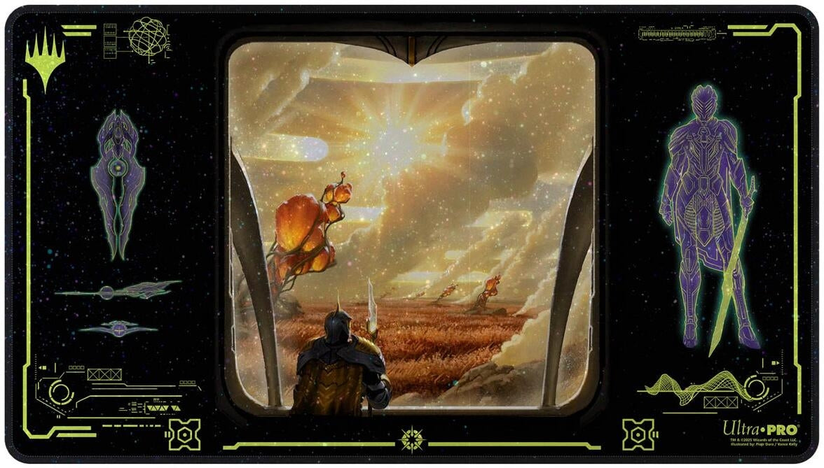 Image for Edge of Eternities Holofoil Playmat - White Mythic for Magic: The Gathering - Playmats