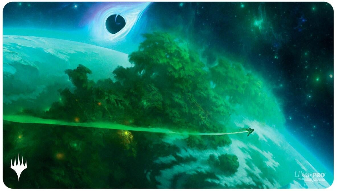 Image for Edge of Eternities Playmat for Magic: The Gathering - Mythic Land Green - Playmats