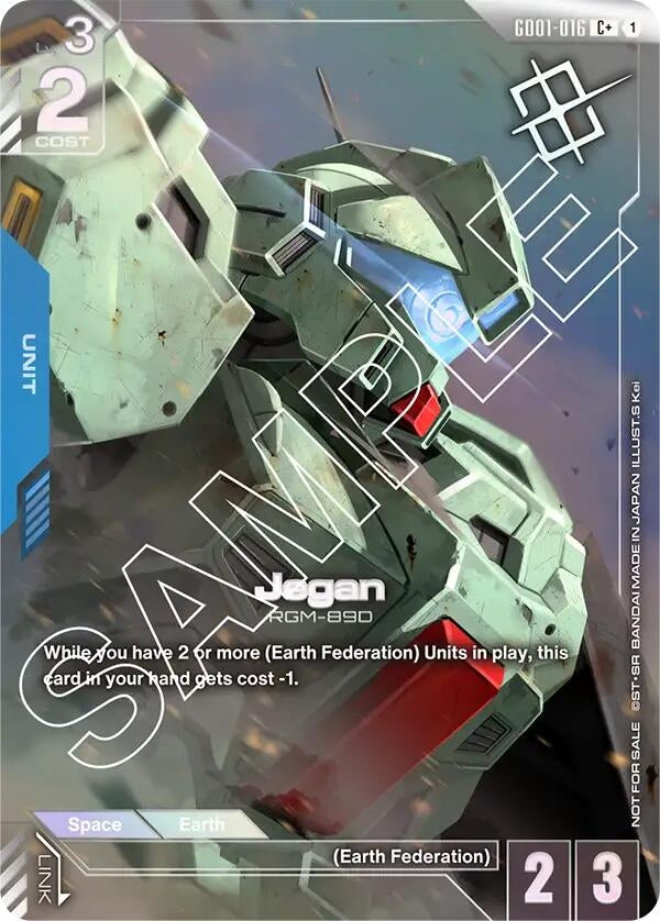 Image for Jegan (Store Tournament Winner Pack 01) (GD01-016) (Gundam Promotional Cards) (GCG-PR) - Gundam Card Game