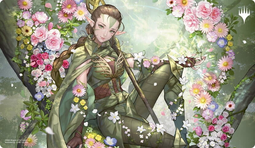 Image for Golden Week Holiday Season Playmat for Magic: The Gathering - Nissa, Resurgent Animist - Playmats