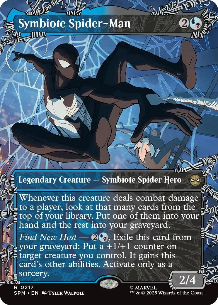 Symbiote Spider-Man (Borderless) (217) (Marvel's Spider-Man) - PokeBox USA