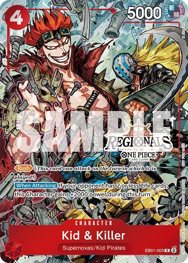 Image for Kid & Killer (Offline Regional Participation Pack 2025 Vol.2) (EB01-003) (One Piece Promotion Cards) (OP-PR) - One Piece Card Game