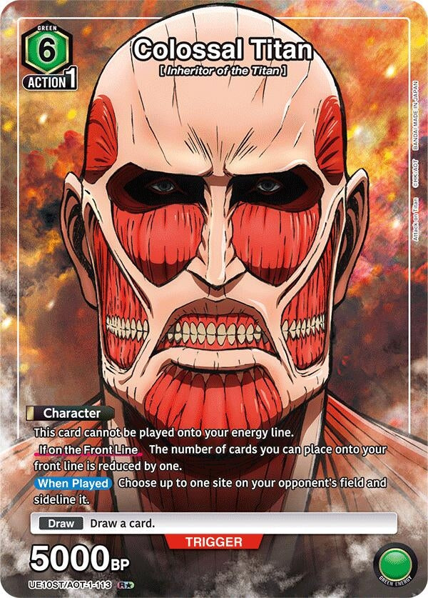 Image for Colossal Titan (R*) (UE10ST/AOT-1-113) (UE10ST: Attack on Titan Starter Deck) (UE10ST) - Union Arena
