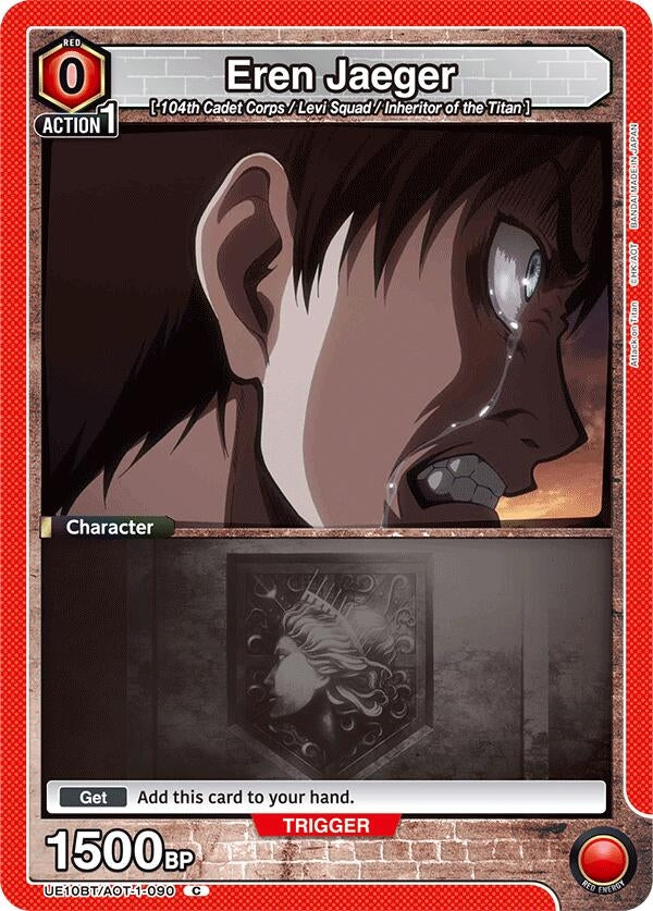 Image for Eren Jaeger (090) (UE10BT/AOT-1-090) (UE10BT: Attack on Titan) (UE10BT) - Union Arena
