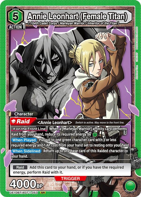 Image for Annie Leonhart (Female Titan) (UE10BT/AOT-1-053) (UE10BT: Attack on Titan) (UE10BT) - Union Arena