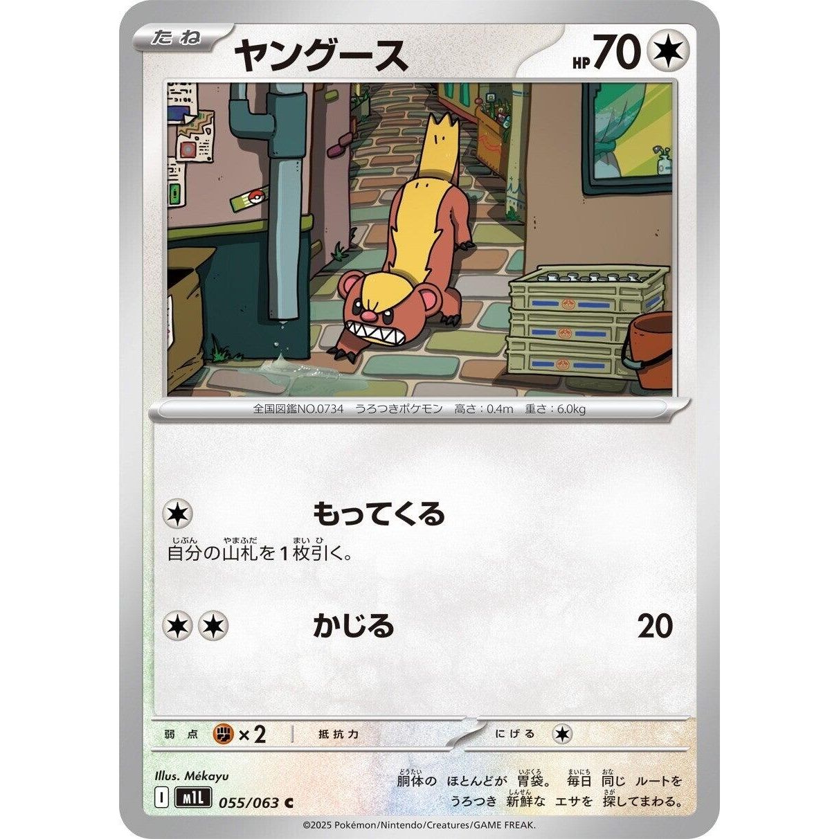 Image for Yungoos (055/063) (m1L: Mega Brave) - Pokemon Japan