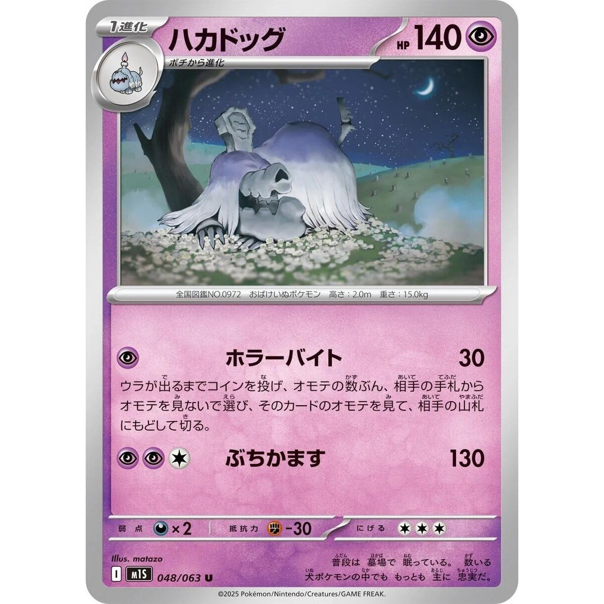 Image for Houndstone (048/063) (m1S: Mega Symphonia) - Pokemon Japan