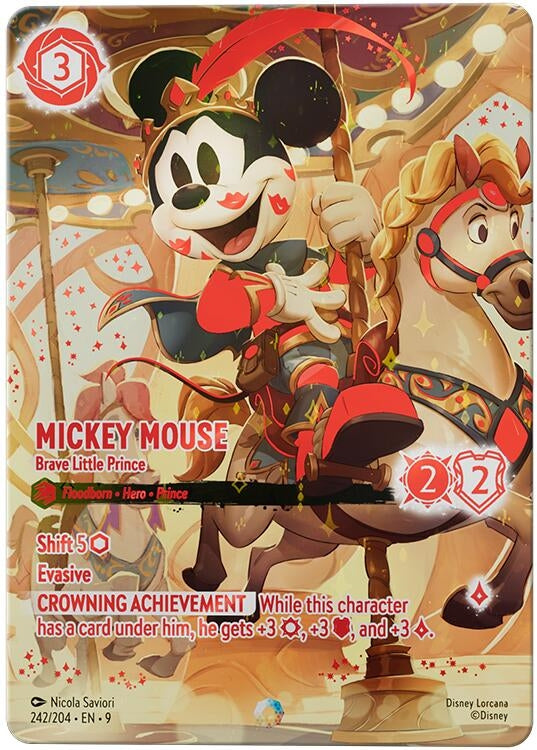 Image for Mickey Mouse - Brave Little Prince (Iconic) (242/204) (Fabled) (9) - Disney Lorcana