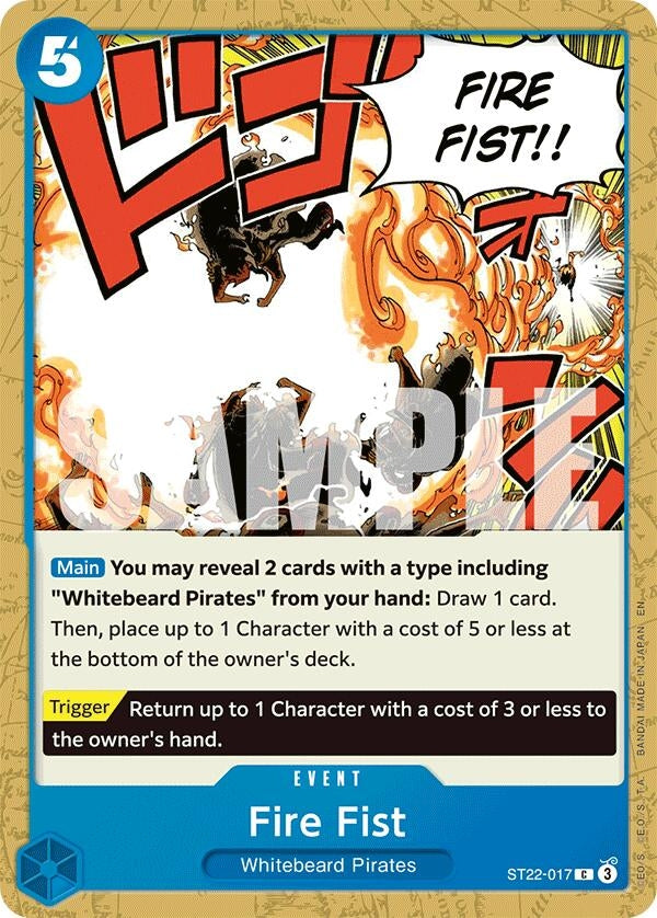 Image for Fire Fist (ST22-017) (Starter Deck 22: Ace & Newgate) (ST-22) - One Piece Card Game