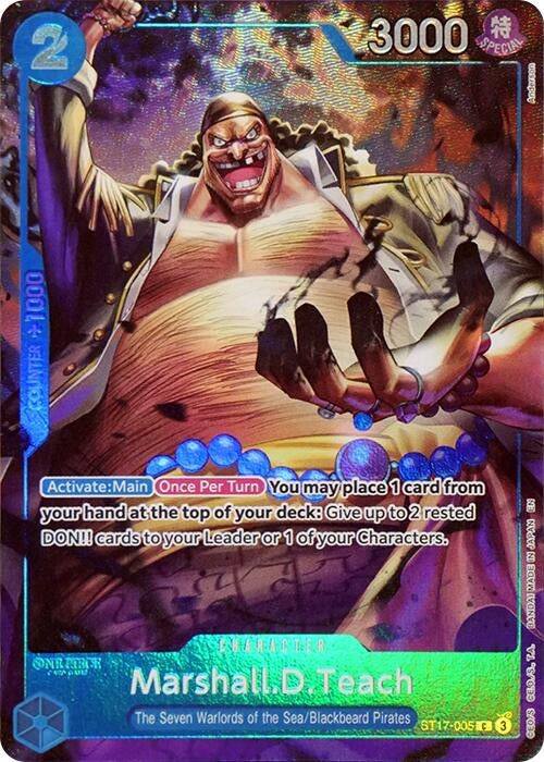 Image for Marshall.D.Teach (Seven Warlords of the Sea Binder Set) (ST17-005) (One Piece Promotion Cards) (OP-PR) - One Piece Card Game