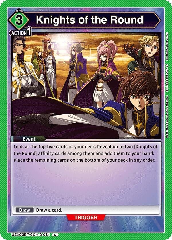 Image for Knights of the Round (UEX03BT/CGH-2-061) (UEX03BT: CODE GEASS: Lelouch of the Rebellion Vol.2) (UEX03BT) - Union Arena