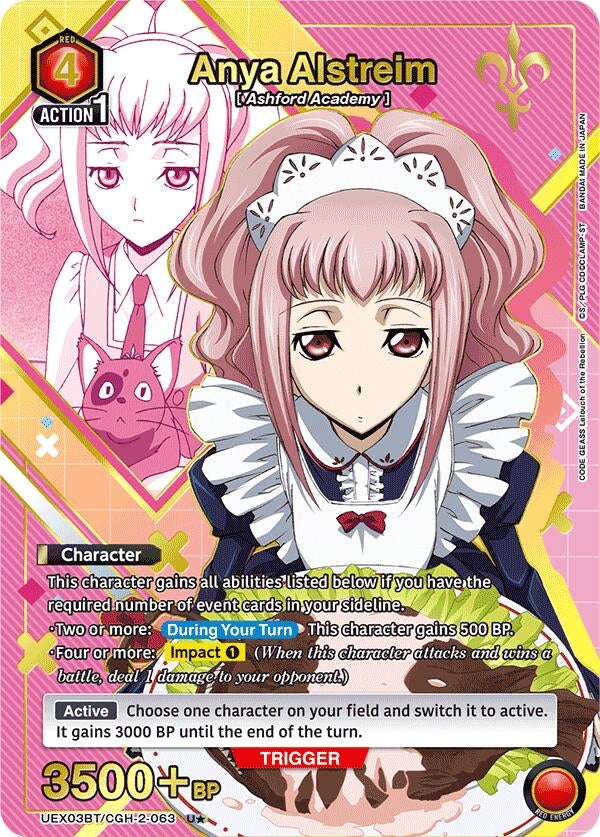 Image for Anya Alstreim (063) (U*) (UEX03BT/CGH-2-063) (UEX03BT: CODE GEASS: Lelouch of the Rebellion Vol.2) (UEX03BT) - Union Arena