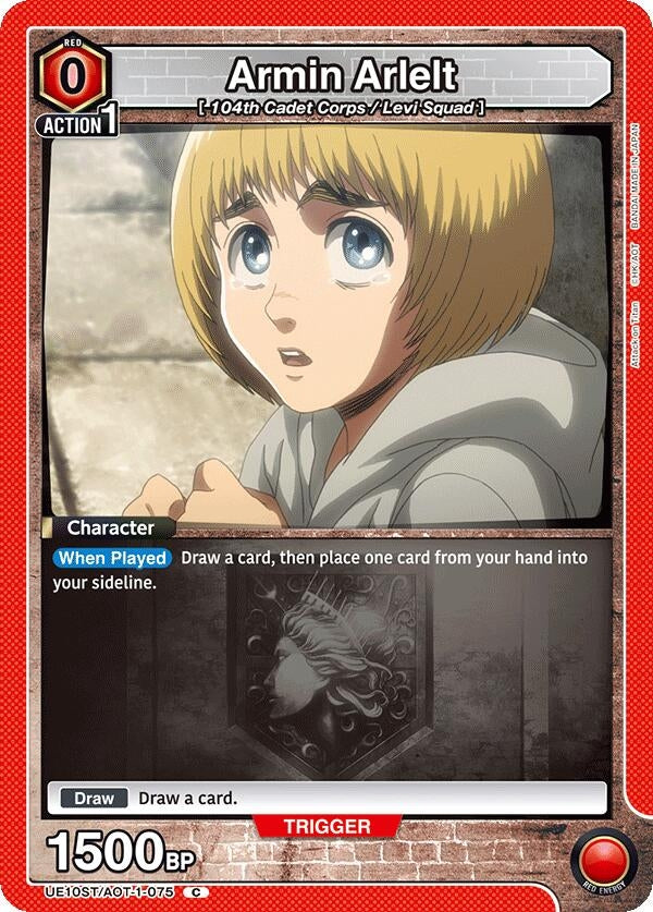 Image for Armin Arlelt (075) (UE10ST/AOT-1-075) (UE10ST: Attack on Titan Starter Deck) (UE10ST) - Union Arena