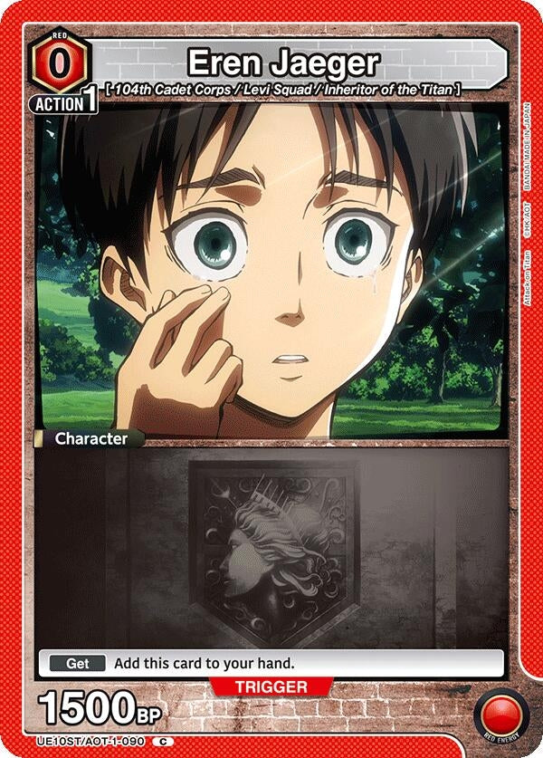 Image for Eren Jaeger (090) (UE10ST/AOT-1-090) (UE10ST: Attack on Titan Starter Deck) (UE10ST) - Union Arena