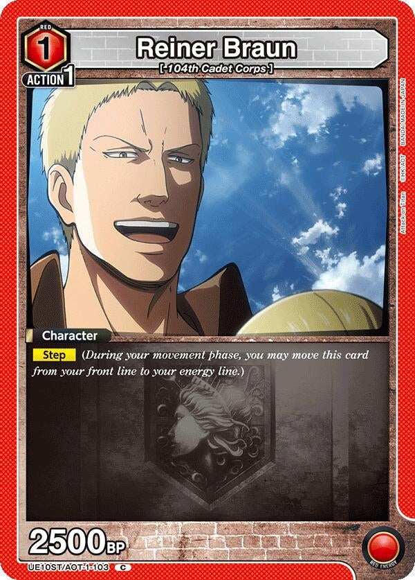 Image for Reiner Braun (UE10ST/AOT-1-103) (UE10ST: Attack on Titan Starter Deck) (UE10ST) - Union Arena