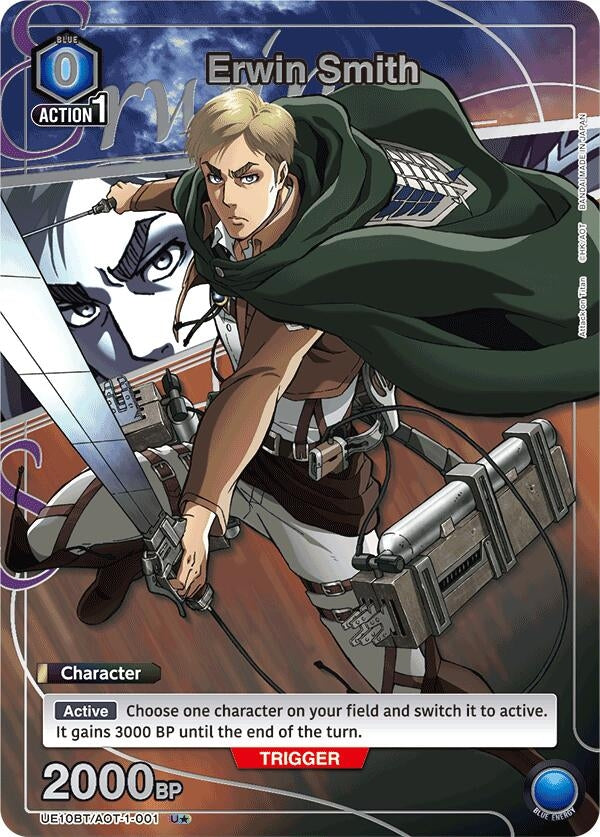Image for Erwin Smith (001) (U*) (UE10BT/AOT-1-001) (UE10BT: Attack on Titan) (UE10BT) - Union Arena