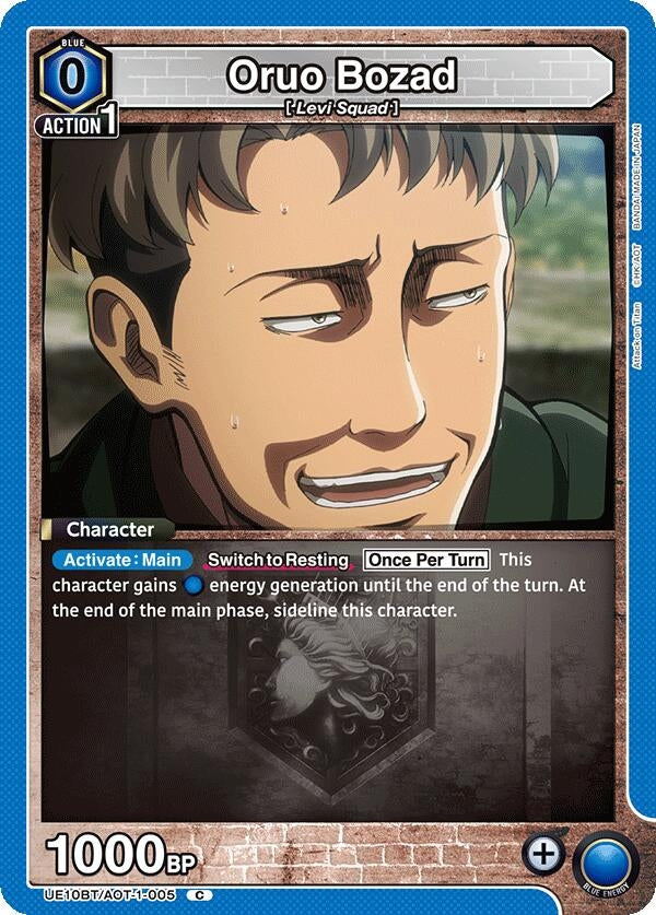 Image for Oruo Bozad (UE10BT/AOT-1-005) (UE10BT: Attack on Titan) (UE10BT) - Union Arena