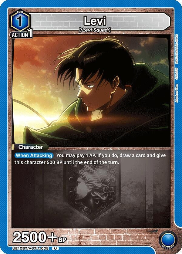 Image for Levi (008) (UE10BT/AOT-1-008) (UE10BT: Attack on Titan) (UE10BT) - Union Arena