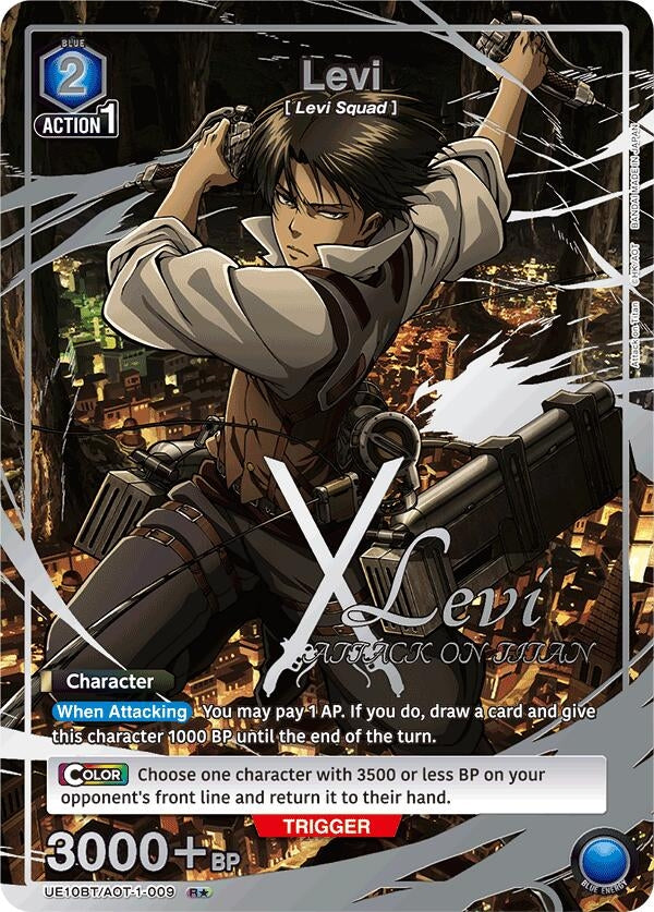 Image for Levi (009) (R*) (UE10BT/AOT-1-009) (UE10BT: Attack on Titan) (UE10BT) - Union Arena