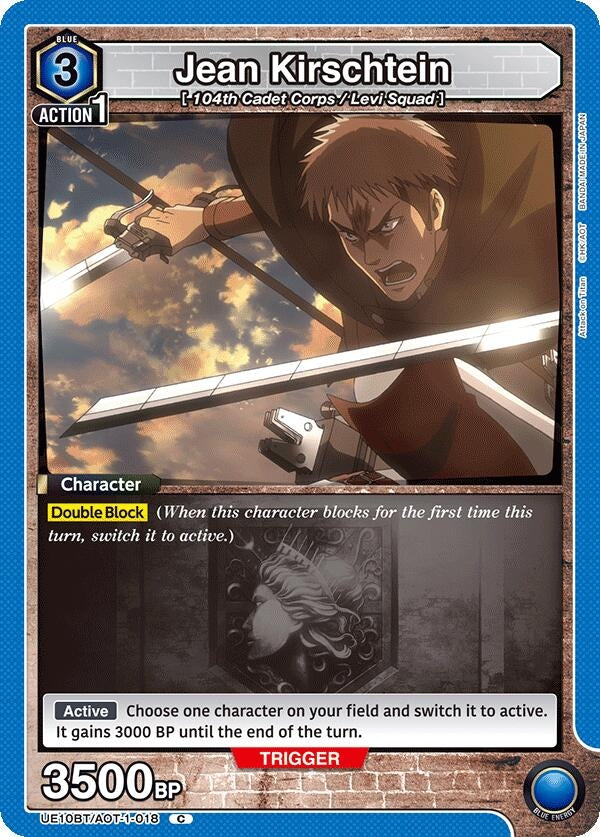 Image for Jean Kirschtein (018) (UE10BT/AOT-1-018) (UE10BT: Attack on Titan) (UE10BT) - Union Arena